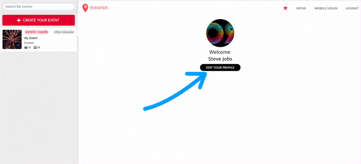edit your profile button