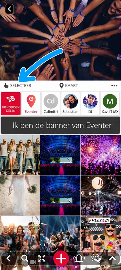 knop selecteer